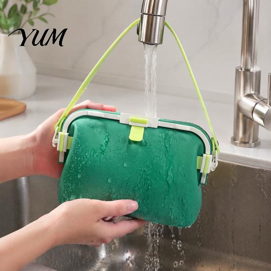 Durable Outdoor Sports Gear Waterproof Silicone Crossbody Bag, Large Capacity Floating Beach Tote, Travel Toiletry Bag Portable Foldable Toiletries