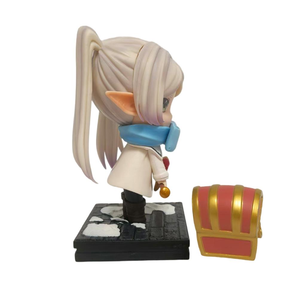 Anime Frieren Beyond Journey End Animation Peripheral Hand-made Model Figure Kawaii Girl Ornaments Toy Gifts PVC S Kid Friendly Entertaining Fun Play