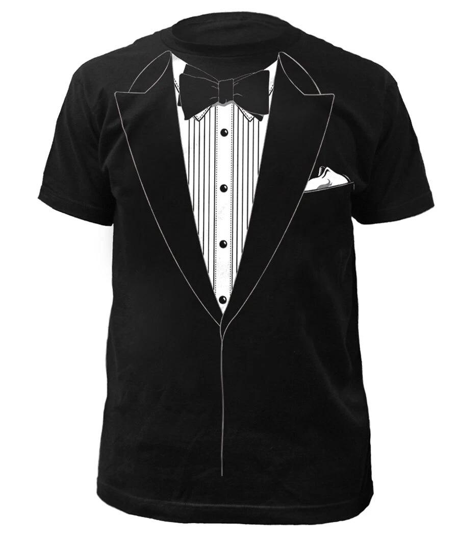 Tuxedo Black Prom Costume Party T-Shirt XS
