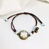 Retro Stone Flower Bracelet Female Jingdezhen Handmade Jewelry Woven Ceramic Pinched Flower Bracelet