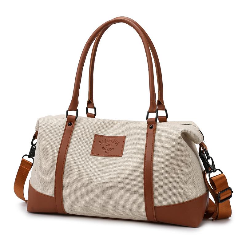 Fashion Sports Fitness Bag Large Capacity Travel Bag Shoulder Crossbody Bag Short Business Travel Bag Swimming Yoga Bag