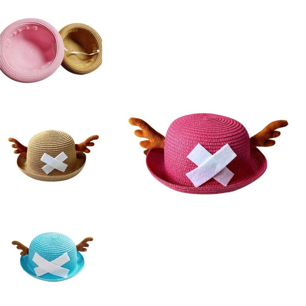 Kolorowy Dwuwymiarowy Kapelusz Kopułowy Chopper z One Piece Jako Rekwizyty do Cosplayu dla Rodziców i Dzieci
