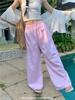 Korean Style High Waist Striped Wide-Leg Pants for Women - Spring & Autumn 2025