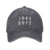 Vintage V Firing Order Baseball Cap Unisex Washed Cotton Casual Sun Hat