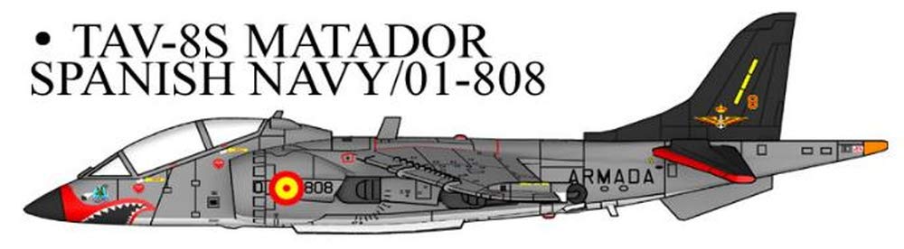 Fox One Design Spanish Navy Matador 3D Printer Kit FXNA052 1/144 TAV-8S