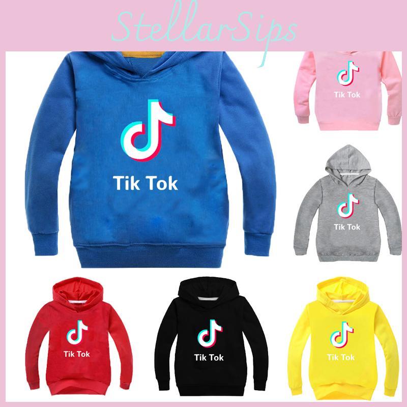 Tok Kinder Tik Buchstaben Pullover Langarm Kapuzenpullover Mode Oberteile Pullover