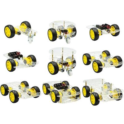 DIY Avoidance Tracking Motor Smart Robot Car Chassis Kit Speed Encoder Battery Box2WD Ultrasonic Module ForArduino ForUNO R3 Kit