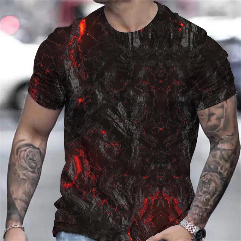 New Fashion Men Viking Tattoo Art T Shirt 3D Print T-shirts Short Sleeve Casual Tops