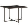 9 Piece Outdoor Dining Set with Cushions Brown Poly Rattan