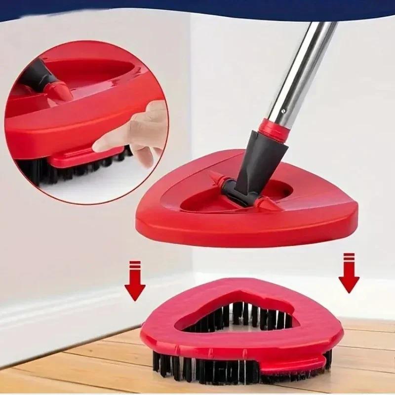 For O-cedar and Vileda EasyWring 1 Tank System Washable Mop Pad Triangle Rotating Mop Head Base Scrub Mop Brush Head Accessories