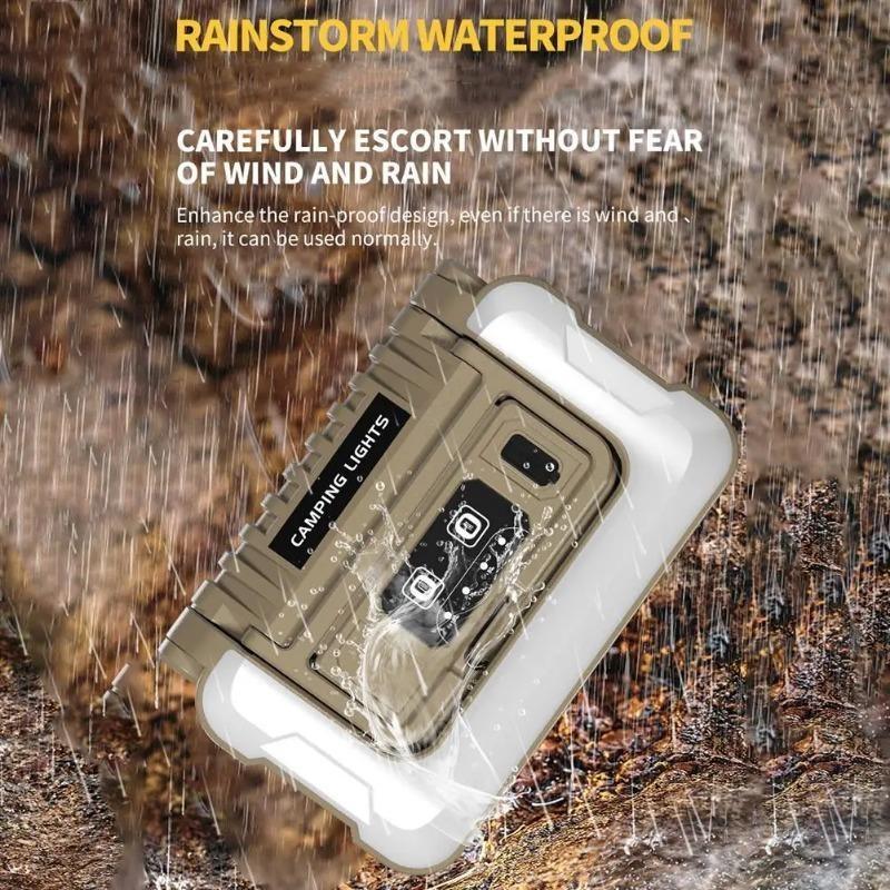 Waterproof 4800mAh High Power Rechargeable LED Camping Tent Light Portable Outdoor Emergency Searchlight Hanging Night Lamp