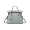 5Ac Classique Abnehmbarer Verstellbarer Schultergurt Reißverschluss Genarbtes Kalbsleder Mini Schultertasche Umhängetasche S56WG0082P4455T8141