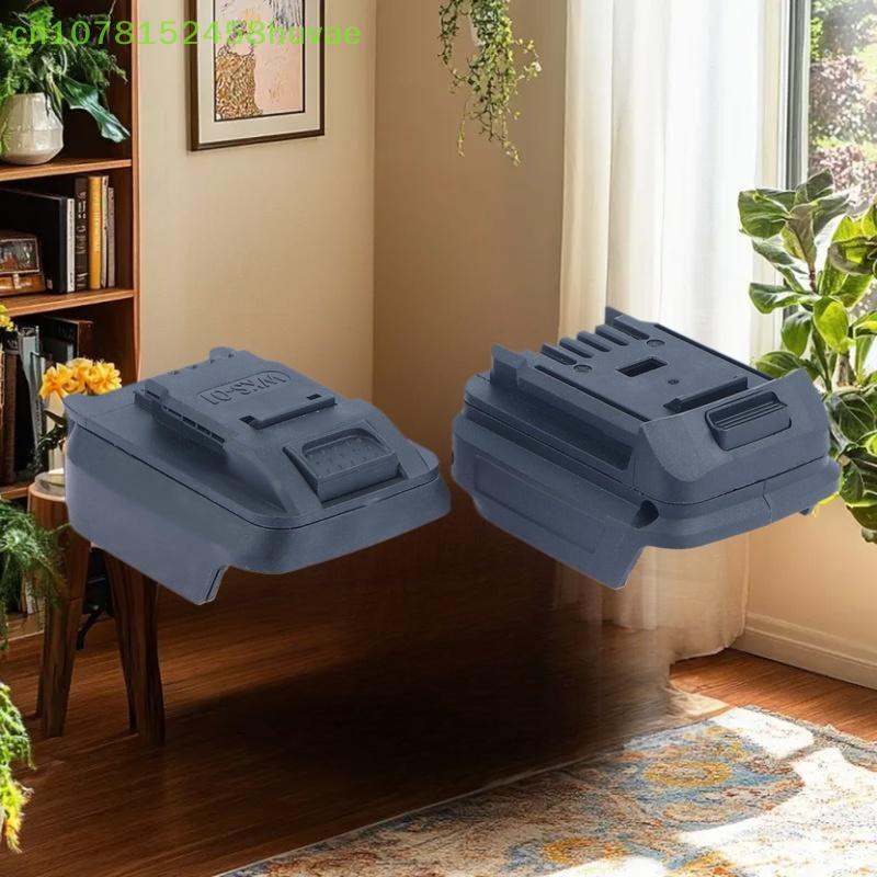 1 Pc For 18V Li-ion Battery For Worx 4 Pin Small Foot 5 Pin Big Foot Electric Tools WU173 WU279 Power Tools Adapter Converter