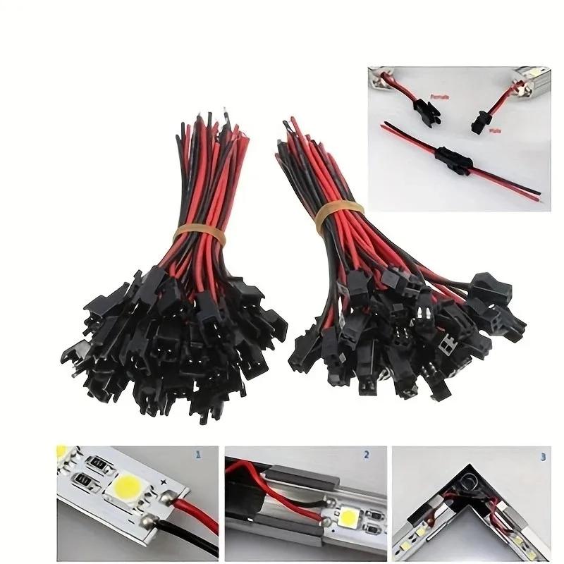 10 Pairs 2/3/4/5pin SM JST 15cm Cable Female/Male Connectors for Led Strip RGB 5050 3528 WS2801 APA02 WS2815 WS2813
