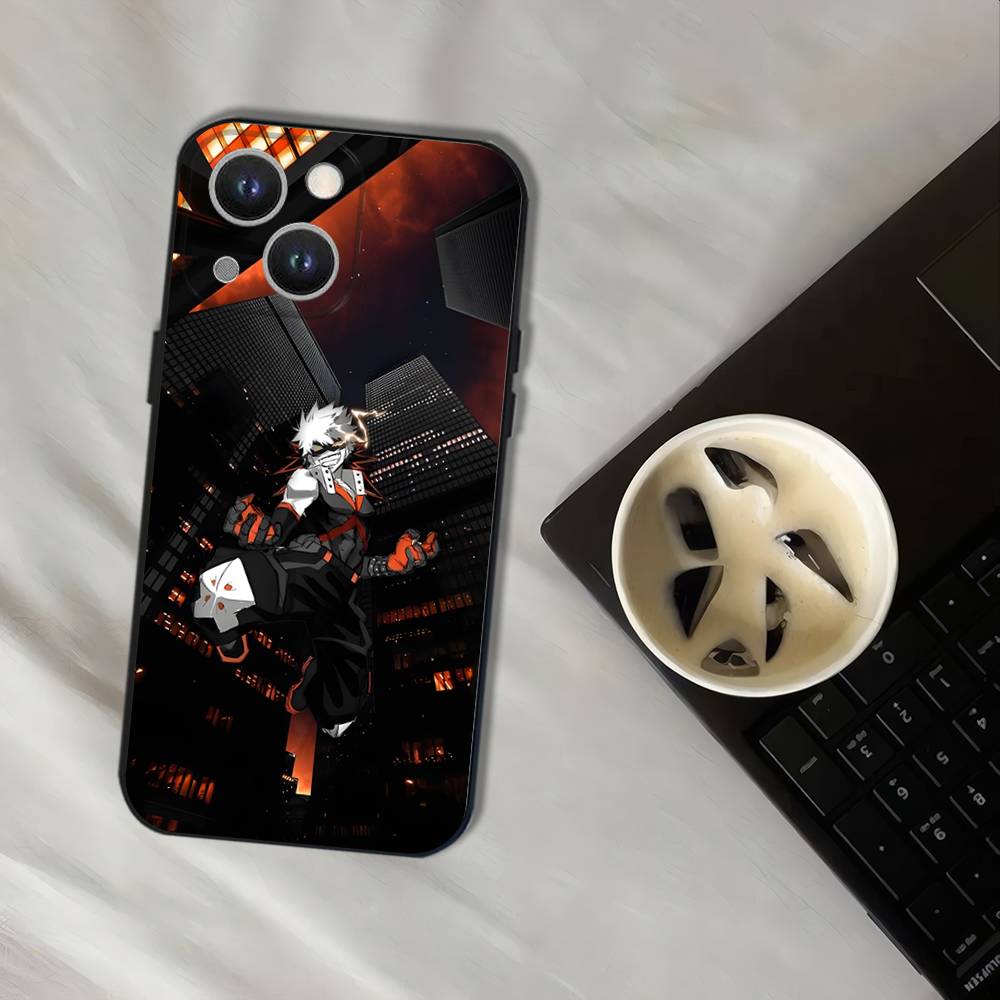 H-Hero Katsuki B-Bakugos Phone Case For iPhone 16,15,14,13,12,11,Pro,XS,Max,XR,Plus,E,SE4,Mini Black Soft Cover
