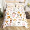 Cartoon Rainbow Bedding Set 3D Printed Duvet Cover Set Soft Single Twin Double Queen King Size For Birthday Gift For Girls Women