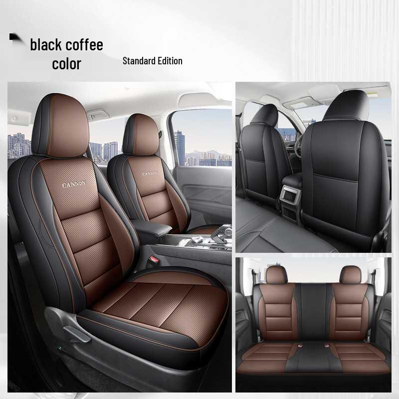 Perforated Leather Car Seat Cushion for Great Wall Po - All-Season Cover Two Seats