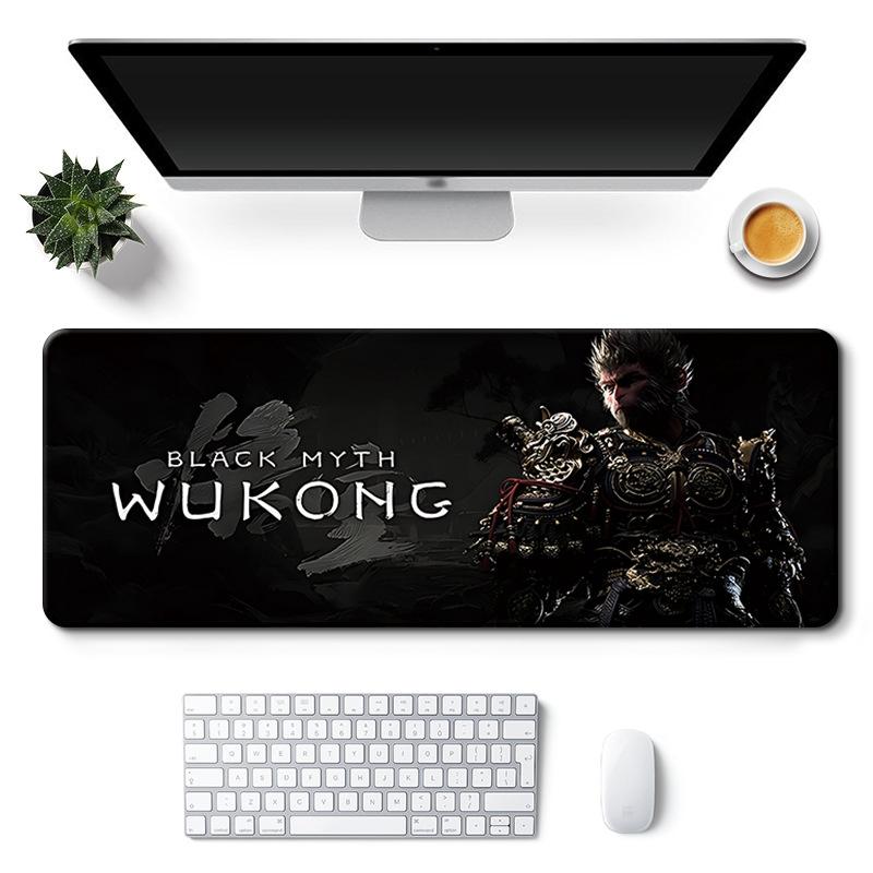 Podkładka pod mysz Black Myth Wukong do gier komputerowych, podkładka na biurko, podkładka na klawiaturę, podkładka na biurko komputerowe Black Myth Wukong