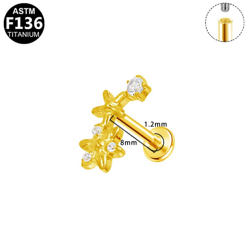 Heart Shape Little Monster Titanium Stud Earrings for Women with Diamond Details - Exquisite and Versatile Style