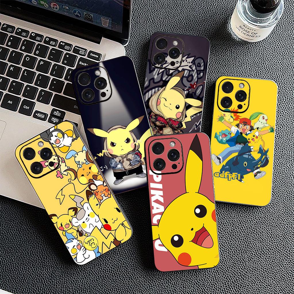Cover for Samsung Galaxy S24 S25 S23 FE Ultra Plus S7 Edge S25+ S23+ A56 5G Casing Phone Case Gengar P-Pokemons GO P-Pikachus