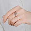 Zhenrong European American Fashion Engagement Rings for Women - Eight Hearts Eight Arrows Cubic Zirconia Jewelry.