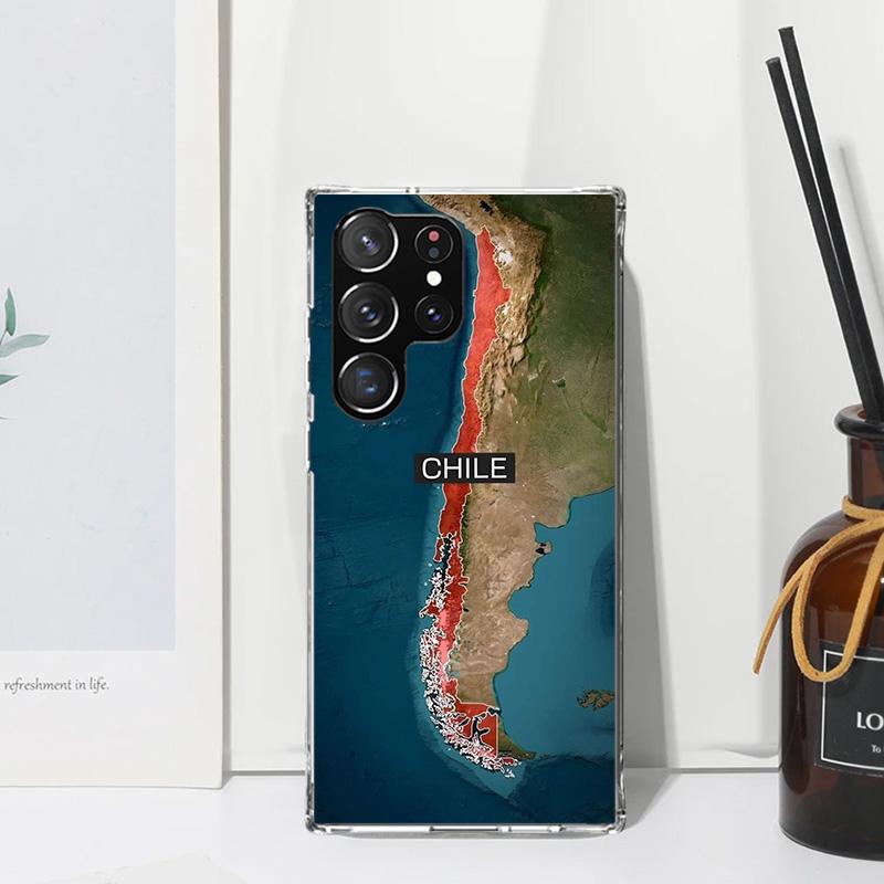 Chile Flag Phone Case For Samsung Galaxy S26 S25 Edge S24 FE S23 S22 Ultra S21 Plus S20 + Art Fundas Back Cover Galaxy S25 Edge