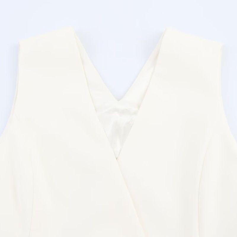 Kaslead New Women Clothes Western Style Asymmetric No Short Sleeve Vest Trousers 3447180 3328180