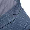 Lesboet Men's Slim Fit Plaid Blazer - Casual Korean Style for All Ages