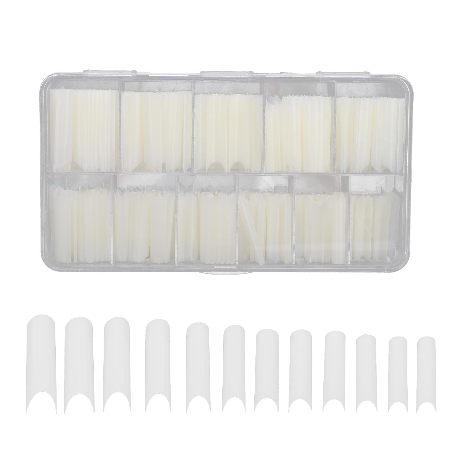 

360 шт. Очень длинные типсы для наращивания ногтей U-образной формы Искусственные типсы с коробкой для маникюрного салона DIY маникюра