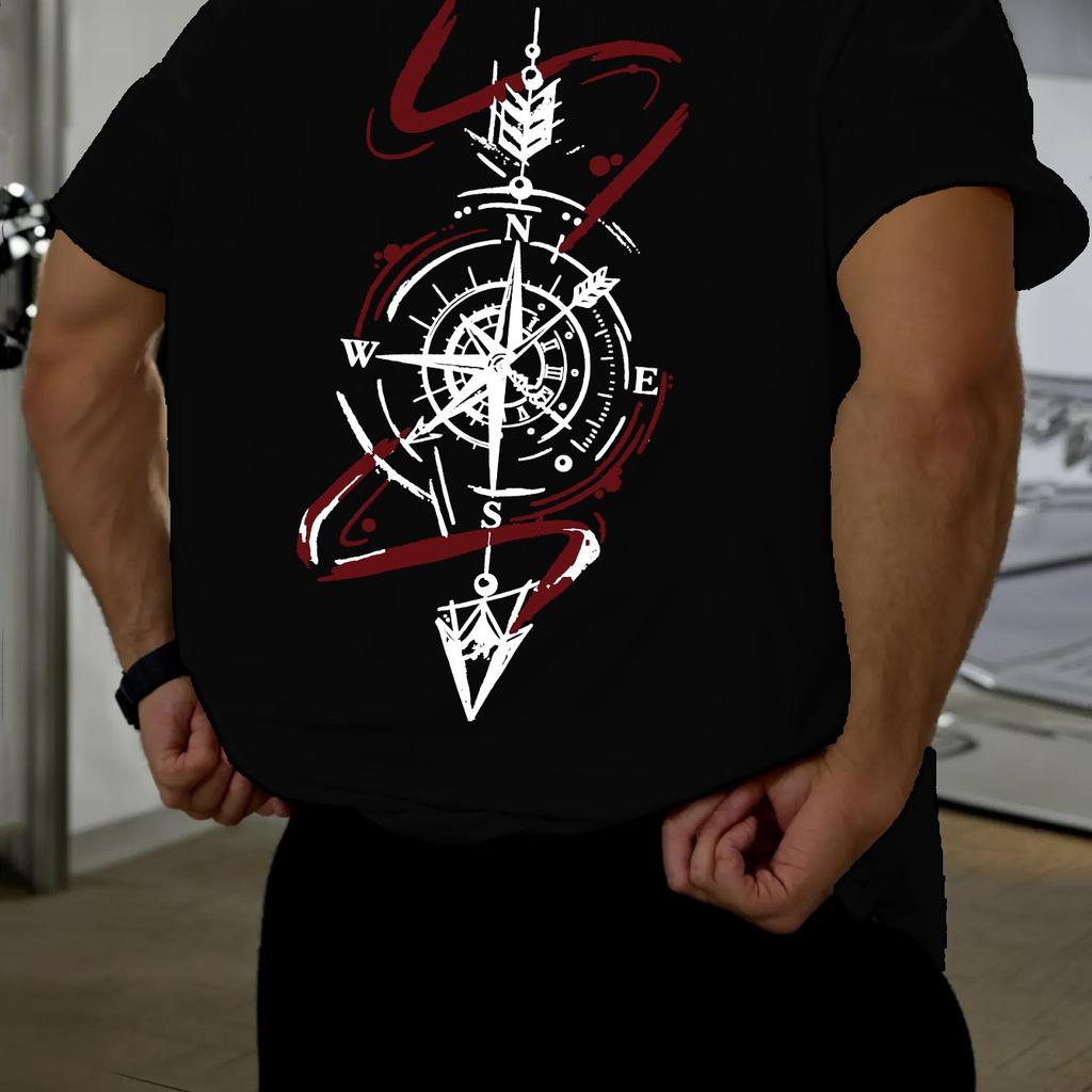 Summer New Style Cotton Casual Printed Tshirt for Outdoor Urban Y2K Mens Casual Sports Breathable Mens Shortsleeved Tshirt