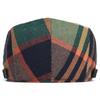 Plaid Newsboy Cap Men Women Four Seasons Vintage Casual Stripe Berets Gatsby Flat Hat Peaked Cap Adjustable