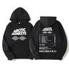 Men's Retro Rock Arctic Monkeys Hoodie - Music Album Pattern Print, Hip Hop Style Oversized Vintage Hooded Sweatshirt WY005