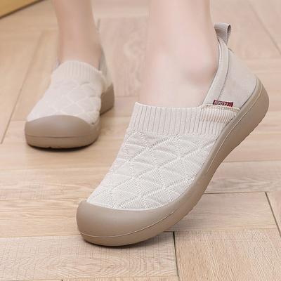 New Summer Non-slip Soft Sole One-pedal Lazy Shoes Flat Sole Light Casual Breathable Women's Shoes Mesh Single Shoes