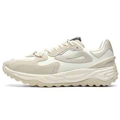Women's Terra Chunky Sneakers Cream White Gray F12M144159FVI