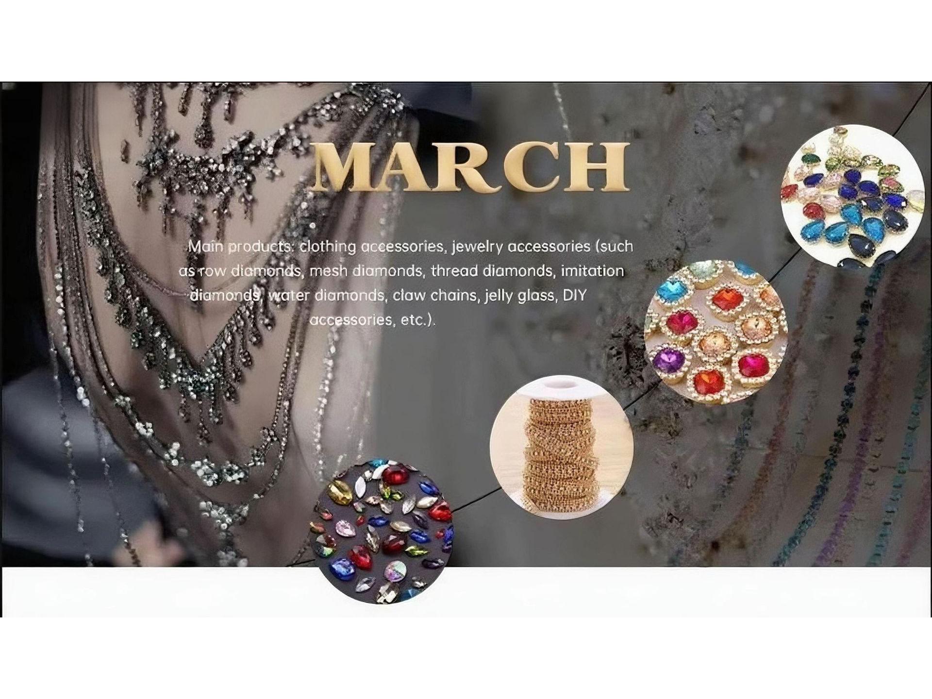 

Multi-Row Rhinestone Claw Chain for Neckline or DIY Jewelry Silver AB