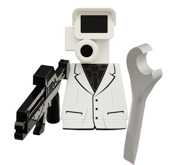 Non-Toxic Skibidi Toilet Man Building Blocks Moc Kdl818 Lg1009 House Accessories Titan Tv Monitor Speakman Figures Toys For Birthday Gift