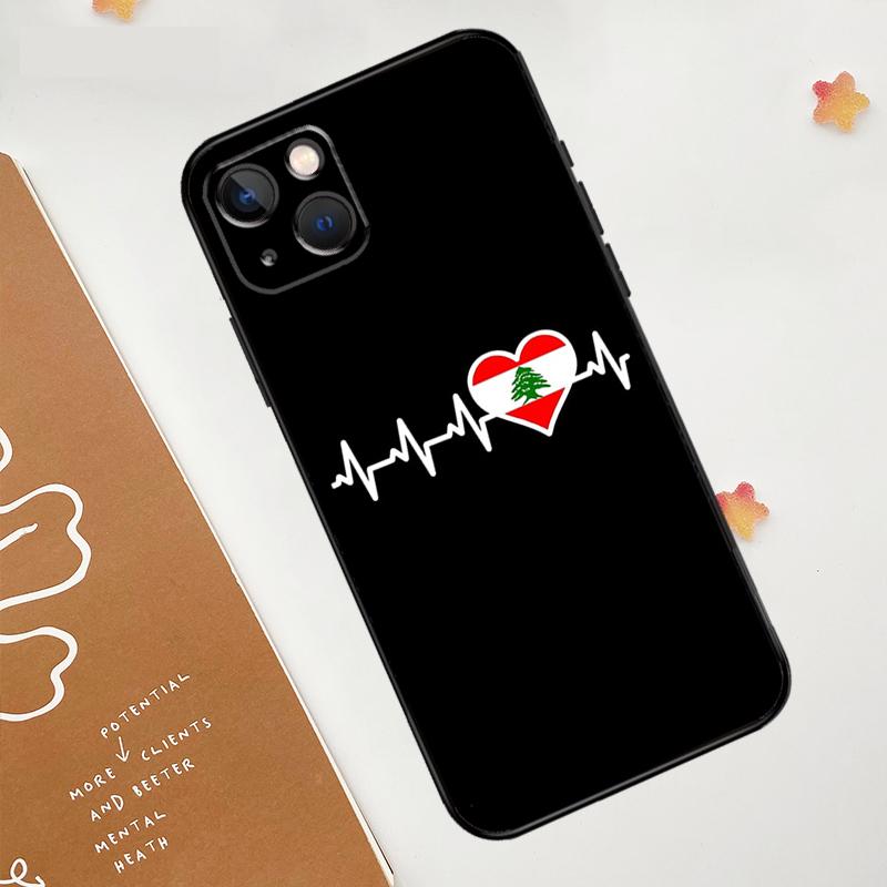 Lebanese Lebanon Flag Case For Apple iPhone 16 15 14 13 11 12 Pro Max Mini XR 15 16 Plus 16e Protective Cover