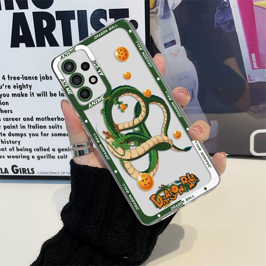 

Case for Samsung Galaxy A72 A31 A71 A50 A16 A17 A51 A52 A21s A32 A12 A52s Clear Phone Cover Dragon Ball Manga Shenron Goku Galaxy A71 4G
