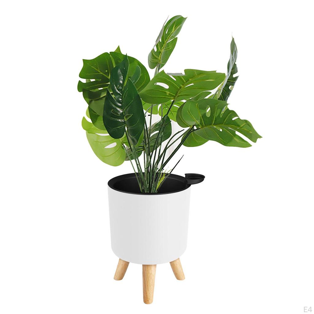 Flower Pot Stand with Wooden Legs