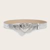 Elegant Heart Wing Buckle Belt for Lady Casual Wear Belt for Jeans Pants Eye Catching Waistband Fashion Accessories