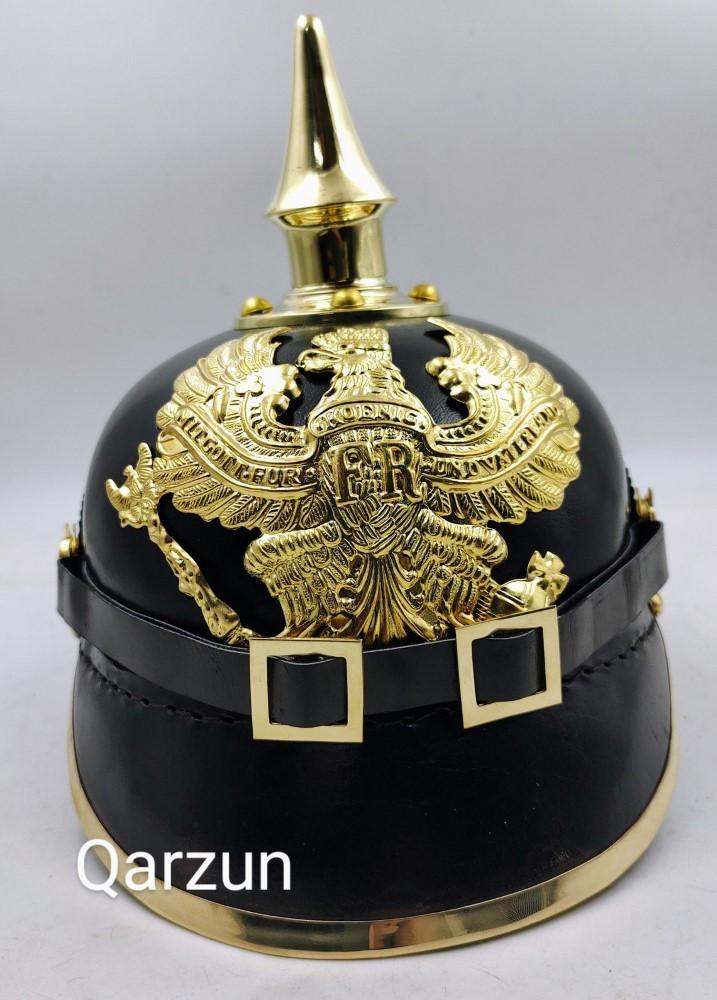 Imperial German Prussian Leather Pickelhaube Spike German Helmet Vinatge Gift
