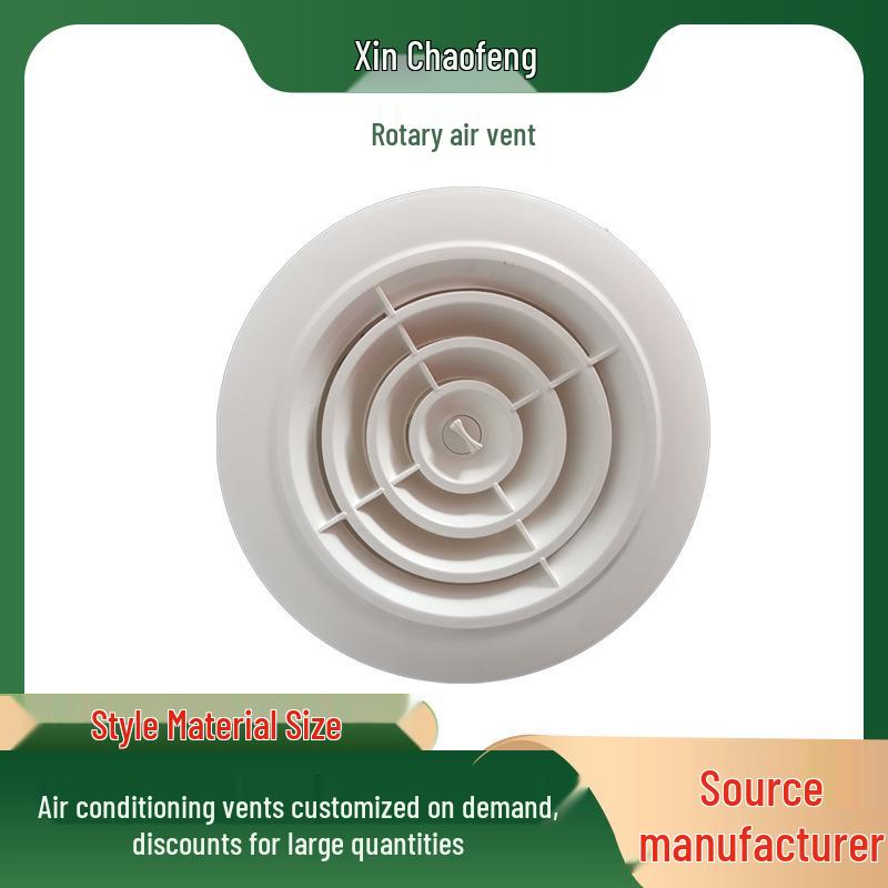 

Frameless Adjustable Ceiling Fresh Air Outlet Exhaust System