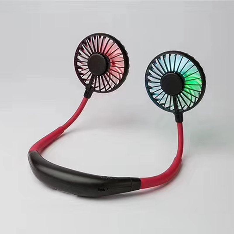 LED Nackenventilator: Wiederaufladbarer geräuschloser Hängeventilator der 3. Generation