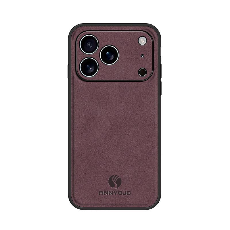 Magnetische Leder-Stoßfeste Handyhüllen für iphone 17 Pro Max 17 Air 16e 14 15 16 plus 12 13 Weicher Stoßfänger Rückseite Coque
