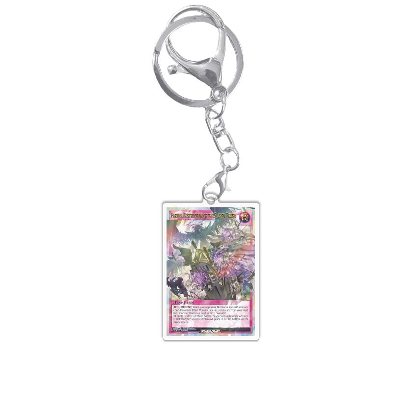 Keychains for Yugioh Rush Duel Rd Princess Cosmos Deathtacle Acrylic Pendant Backpack Ornament Decoration Anime Game Fans Gift