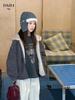 YOJIA Girls' Stylish Hooded Jacket, Thickened and Warm for Big Kids, Winter 2025 Edition.