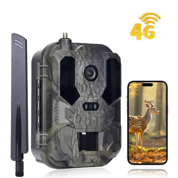 Outdoor 4K 8000mAh 120MP APP Wildlife Infrared Camera Integrated Night Vision Scope IP66 Waterproof Trap Game Cam