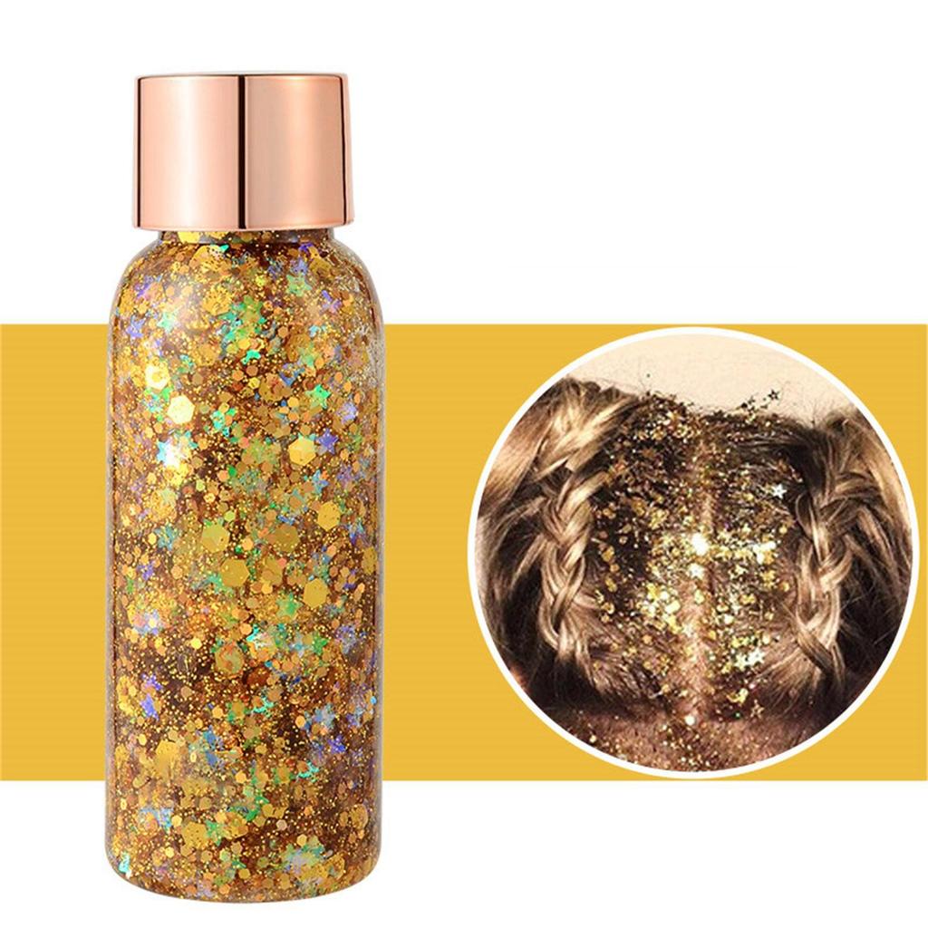 Body Glitter Gel Face Glitters Body Gel Sequins Tekuté oční stíny Chunky Glitter