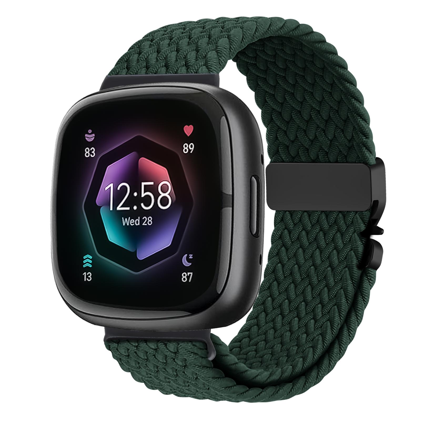 

Parachute Braided Strap for Fitbit Versa 4 3 Sense 2 band Accessories replacment sport nylon Bracelet correa Fitbit Versa4 Strap for Fitbit Sense 1 2