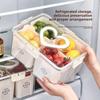 2/3/4/8 Fächer Küche Kühlschrank Aufbewahrungsbox Versiegelt Große Kapazität Gekühlte Gemüse Frischehaltebox